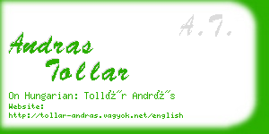 andras tollar business card